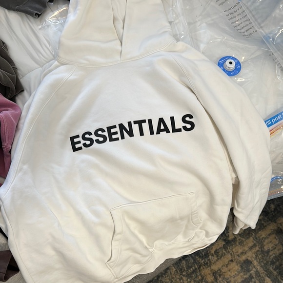 Essentials Men's white Sweater - Picture 2 of 4